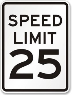 Lear Nagle Road Speed Limit Change to 25 MPH