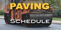 Milling and Paving Schedule, Weeks of August 15, 29 